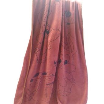FD Premium ผ้าเช็ดตัว ผ้าขนหนูนาโน ผ้านาโน  NANO Towel  ขนาด 100x160 CM. รุ่น TW0024 ลายการ์ตูน  สี น้ำตาล 