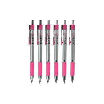 Giraffe ปากกาลูกลื่นแบบกด รุ่น GBN-200 0.7mm - Pink (6 ด้าม) Giraffe ปากกาลูกลื่นแบบกด รุ่น GBN-200 0.7mm - Pink (6 ด้าม)