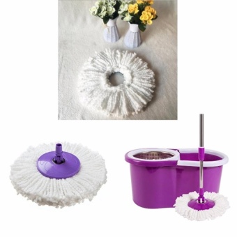 HappyLife 360° Rotating Magic Floor Spin Micro Fibers Spinning Anti-Odor Anti-Mildew Replace Mop Head Mop Head ( White ) HappyLife 360° Rotating Magic Floor Spin Micro Fibers Spinning Anti-Odor Anti-Mildew Replace Mop Head Mop Head ( White )
