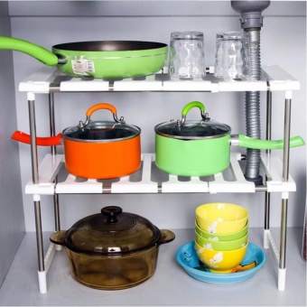 ชั้นวางของใต้อ่างล้างจาน ชั้นวางของใต้ซิงค์น้ำ Kitchen Rack (สีขาว) ชั้นวางของใต้อ่างล้างจาน ชั้นวางของใต้ซิงค์น้ำ Kitchen Rack (สีขาว)