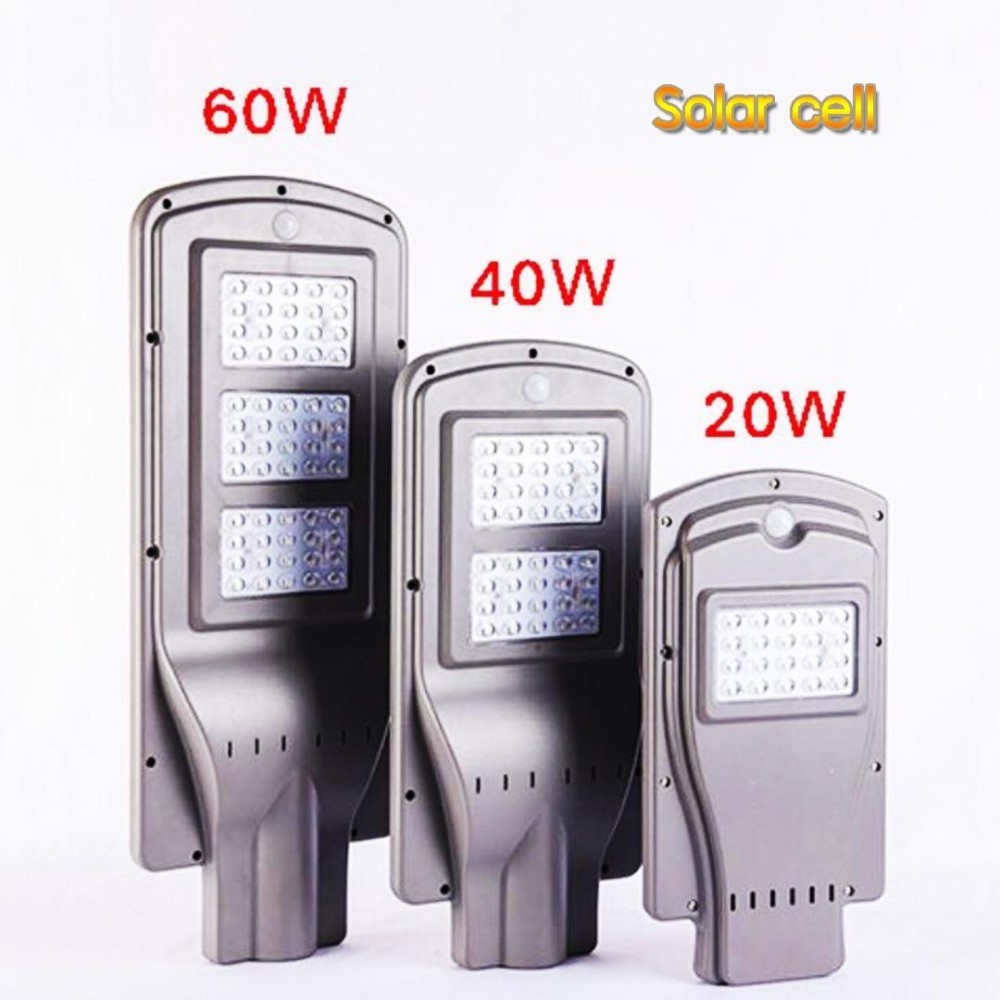 โคมไฟถนน led โซล่าเซลล์ 60W  แบตในตัวสว่างถึงเช้า