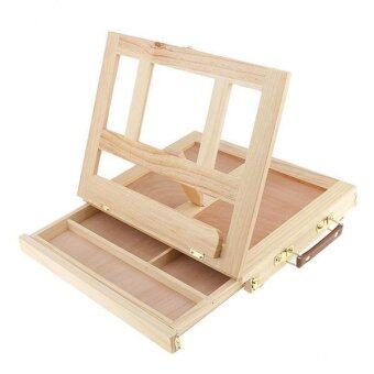 MagiDeal Adjustable Foldable Wood Desk Table Easel with StorageDrawer for Painting - intl MagiDeal Adjustable Foldable Wood Desk Table Easel with StorageDrawer for Painting - intl
