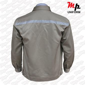 MP J003-04 เสื้อช่างผ้าเวสปอยท์ เป็กสาบปิดซ่อน แถบสะท้อนแสงหลังsize M July 2018 - 4 MP J003-04 เสื้อช่างผ้าเวสปอยท์ เป็กสาบปิดซ่อน แถบสะท้อนแสงหลังsize M - 4