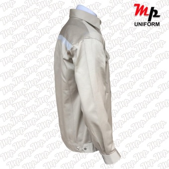MP J003-04 เสื้อช่างผ้าเวสปอยท์ เป็กสาบปิดซ่อน แถบสะท้อนแสงหลังsize M July 2018 - 5 MP J003-04 เสื้อช่างผ้าเวสปอยท์ เป็กสาบปิดซ่อน แถบสะท้อนแสงหลังsize M - 5