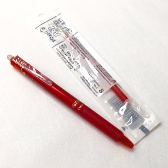 Pilot ปากกาลบได้ Frixion 0.5 แบบกด สีแดง 1ด้าม + ใส้ปากกาลบได้Pilot Frixion 0.5 สีแดง 1อัน Pilot ปากกาลบได้ Frixion 0.5 แบบกด สีแดง 1ด้าม + ใส้ปากกาลบได้Pilot Frixion 0.5 สีแดง 1อัน