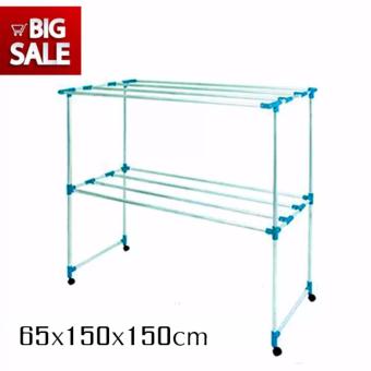 soi tiger ราวตากผ้า 2 ชั้น 8เส้น ราวสนาน 1.50 M.