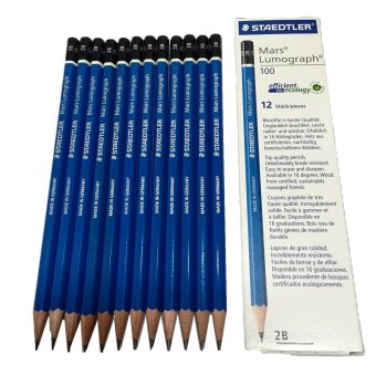 Staedtler ดินสอฝนข้อสอบและแรเงา 2B Lumograph (12แท่ง) Staedtler ดินสอฝนข้อสอบและแรเงา 2B Lumograph (12แท่ง)