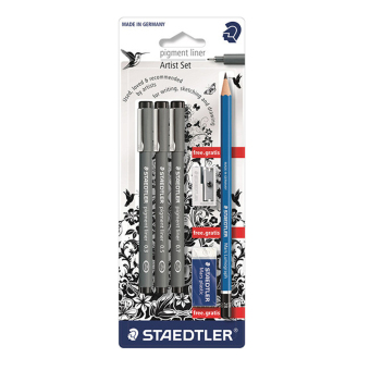 รีวิว ชุดปากกาหัวเข็มStaedtler (Pigment Liner) เปรียบเทียบราคา ชุดปากกาหัวเข็มStaedtler (Pigment Liner)