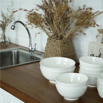 STOKE PORCELAIN ชามเซรามิก 6นิ้ว 6 ใบ/ชุด (ขาวครีม) June 2018 - 4 STOKE PORCELAIN ชามเซรามิก 6นิ้ว 6 ใบ/ชุด (ขาวครีม) - 4