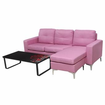 U-RO DÉCOR โซฟาเข้ามุม 3 ที่นั่ง รุ่น COSTA PLUS (คอสต้า พลัส) สีชมพู + JAPZY โต๊ะกลาง/โต๊ะญี่ปุ่นอเนกประสงค์ รุ่น GLOSSY ROSE-L (กลอสซี่ โรส-แอล) คละสี/ขาสีดำ U-RO DÉCOR โซฟาเข้ามุม 3 ที่นั่ง รุ่น COSTA PLUS (คอสต้า พลัส) สีชมพู + JAPZY โต๊ะกลาง/โต๊ะญี่ปุ่นอเนกประสงค์ รุ่น GLOSSY ROSE-L (กลอสซี่ โรส-แอล) คละสี/ขาสีดำ