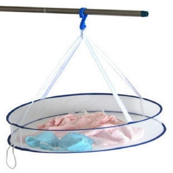 VORSTEK Drying Rack Folding Hanging Clothes Laundry Sweater Basket Dryer Net 1 Layers Organizer Cabide Hanger Cabides - intl