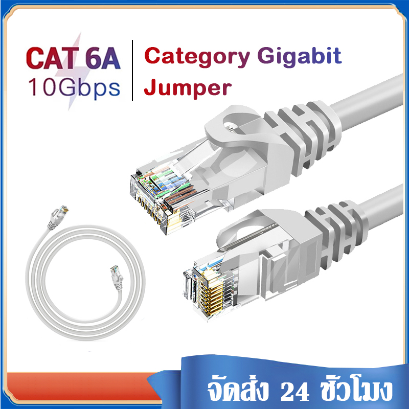 สายแลน CAT6 LAN Cable สายอินเตอร์เน็ต สายอินเตอร์เน็ตVention Ethernet Cable Cat6 Lan Cableความเร็วสูง ยาว3m/5m/10m/15m/20m/25m/30mสายแลน สำเร็จรูปพร้อมใช้งาน A66