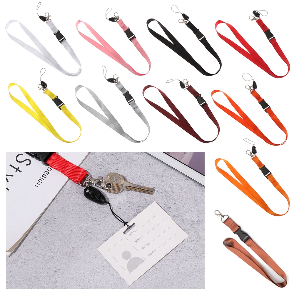 VHOIC Pure Color Personality ID Card Rope Fashion Keys Gym Holder Mobile Phone Straps Neck Strap Mobile Phone Lanyard