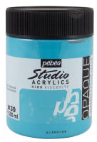 สีอะคริลิค เกรดสตูดิโอ PEBEO 500ml สีฟ้า Turquoise blue Acrylic Studio High Viscose 500ML Turquoise blue P171030
