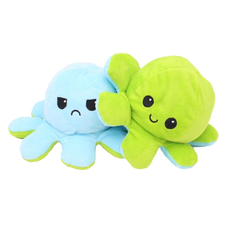 ตุ๊กตาปลาหมึก Reversible Flip octopus ตุ๊กตา ของเล่นของขวัญเด็ก พลิกกลับด้านปลาหมึก ตุ๊กตาสัตว์น่ารัก 4.8 HOT WAVE