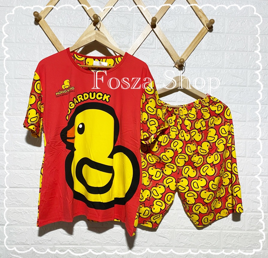 ชุดนอนสาวอวบ คนอ้วน ไซส์ใหญ่ ไซส์3xl ไซส์6xl สำหรับสาวเจ้าเนื้อ ลายเป็ด sugar duck  by Fosza Shop