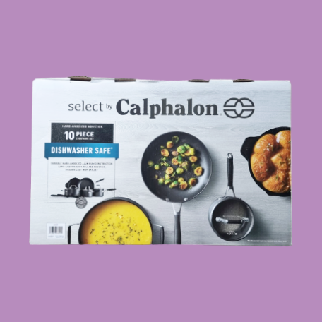 คาลฟาลอน ชุดเครื่องครัว 10 ชิ้น Select by Calphalon™ Hard-Anodized Nonstick Pots and Pans, 10-Piece Cookware Set ชุดกระทะ & หม้อ ฮาร์ดอโนไดซ์ เคลือบนอนสติ๊ก ราคา 18,998 บาท*ส่งฟรี