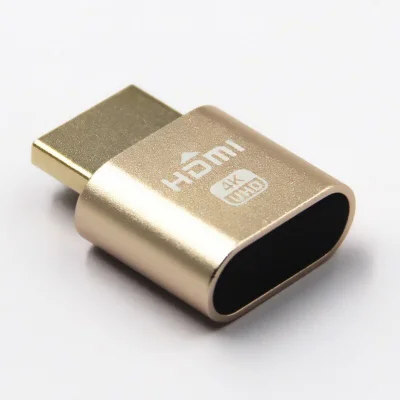COCO MALL อะแดปเตอร์เสมือนจอแสดงผล อะแดปเตอร์ VGA HDMI Dummy Plug 4K DDC EDID แก้ปัญหาจอเล็กและหน่วงเวลารีโมท (2)