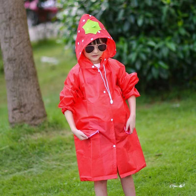 เสื้อกันฝนเด็ก เนื้อผ้าหนา (เหมาะสำหรับ 90-130cm.)