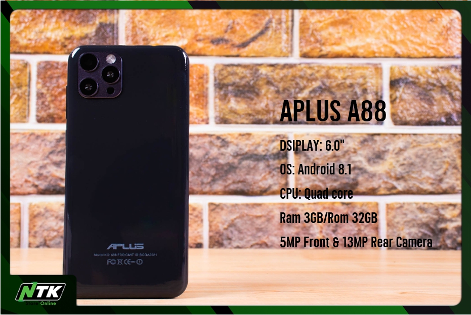 โทรศัพท์มือถือ APLUS A88 NEW หน้าจอ 6 นิ้ว Ram 3 GB/Rom 32 GB รับประกัน 1 ปี