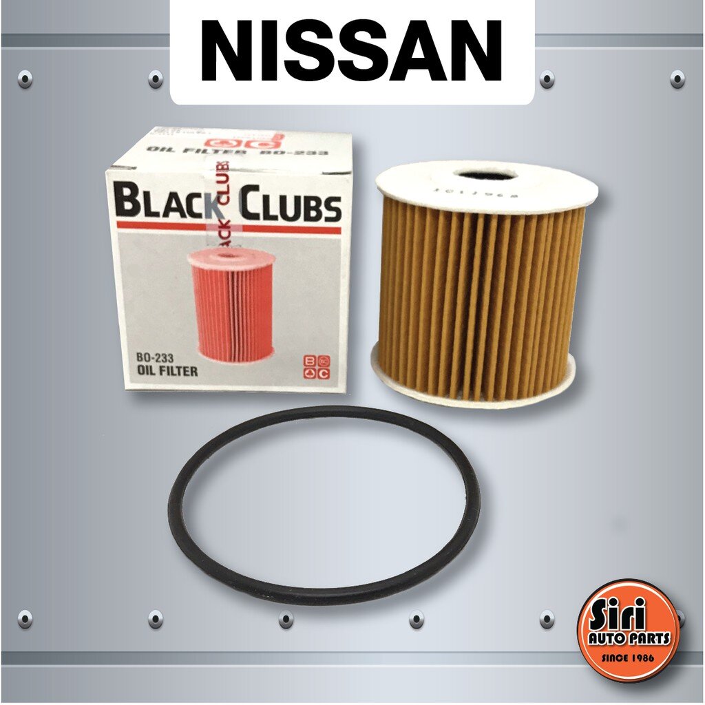 กรองน้ำมันเครื่อง ไส้กรองน้ำมันเครื่อง NISSAN D22 ฟรอนเทีย 2500 YD25 นิสสัน ฟรอนเทียร์ 2.5 (Black Clubs BO-233 / BO233 ) ราคา 134 บาท*ส่งฟรี