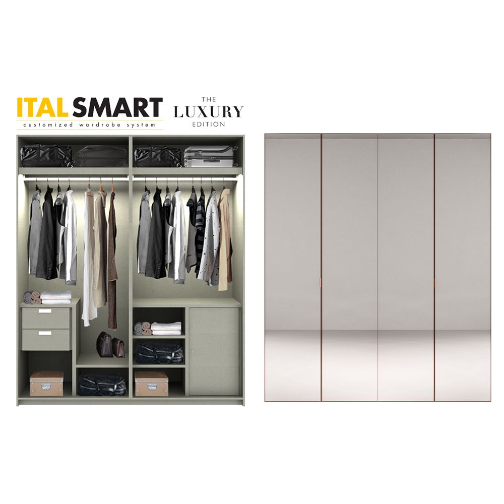 INDEX LIVING MALL ITAL-SMART 2.0 LUX02 - MIRROR/COPPER ALU FRAME ราคา 103,160 บาท*ส่งฟรี