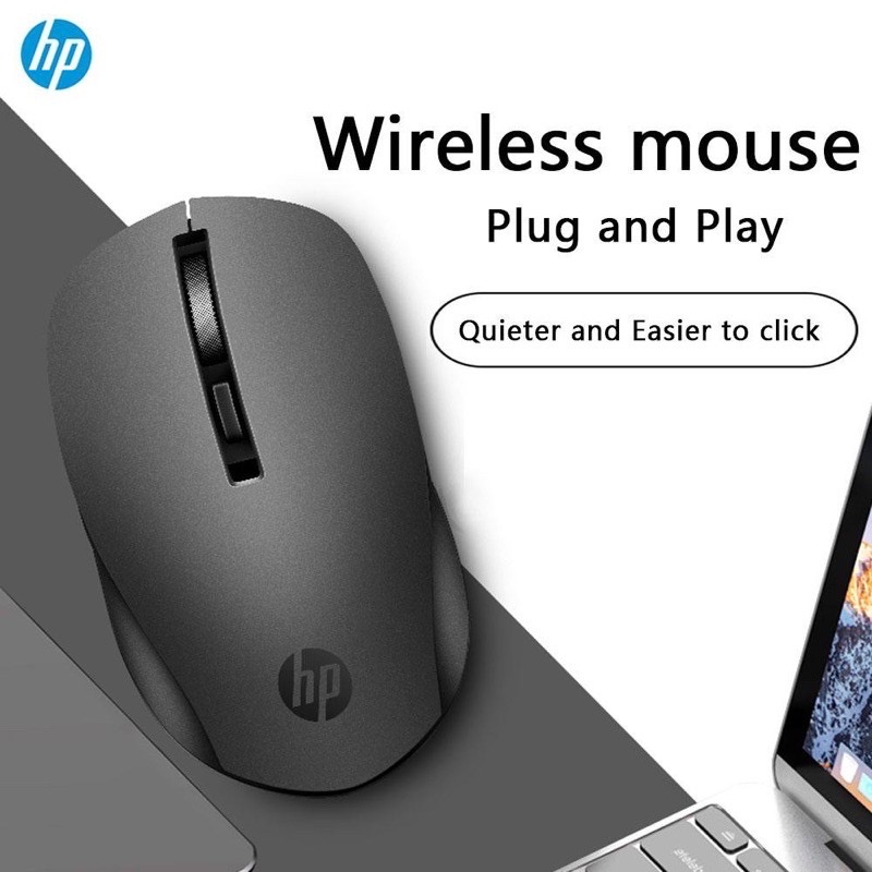 HP S1000 Plus เม้าส์ไร้สาย USB Silent1600 DPI ปรับ USB 3.0 รับ Optical Mouse คอมพิวเตอร์ 2.4 กิกะเฮิร์ตซ์หนูเหมาะกับการ