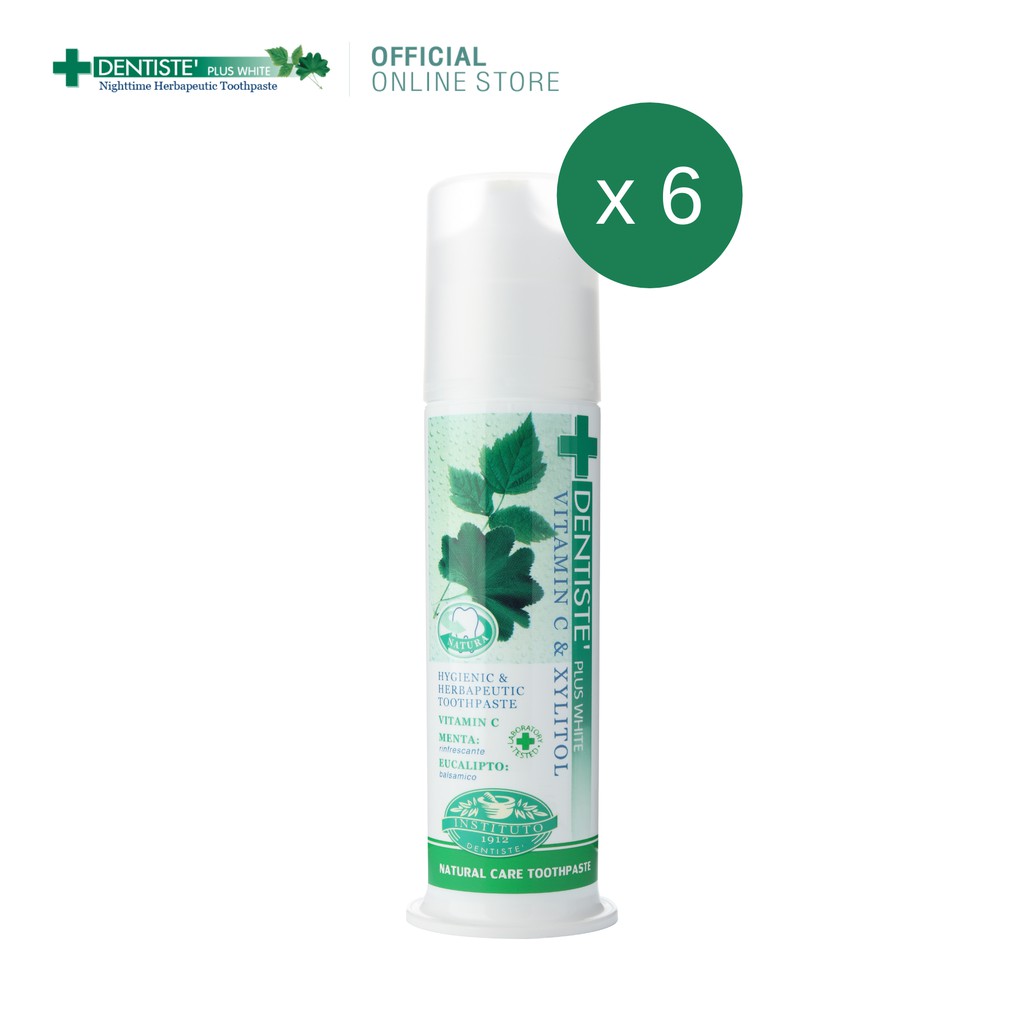 (แพ็ค 6) Dentiste' Original Toothpaste Pump ยาสีฟัน สูตรออริจินัล ลดกลิ่นปากตอนเช้า ฟันขาว แบบปั๊ม 120กรัม เดนทิสเต้ ราคา 1,290 บาท*ส่งฟรี