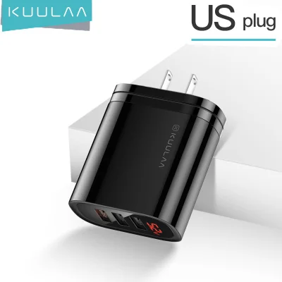 KUULAA Quick Charge 3.0 USB Charger 30W QC3.0 QC Fast Charging Multi Plug Mobile Phone Charger For iPhone Samsung Xiaomi Huawei (1)