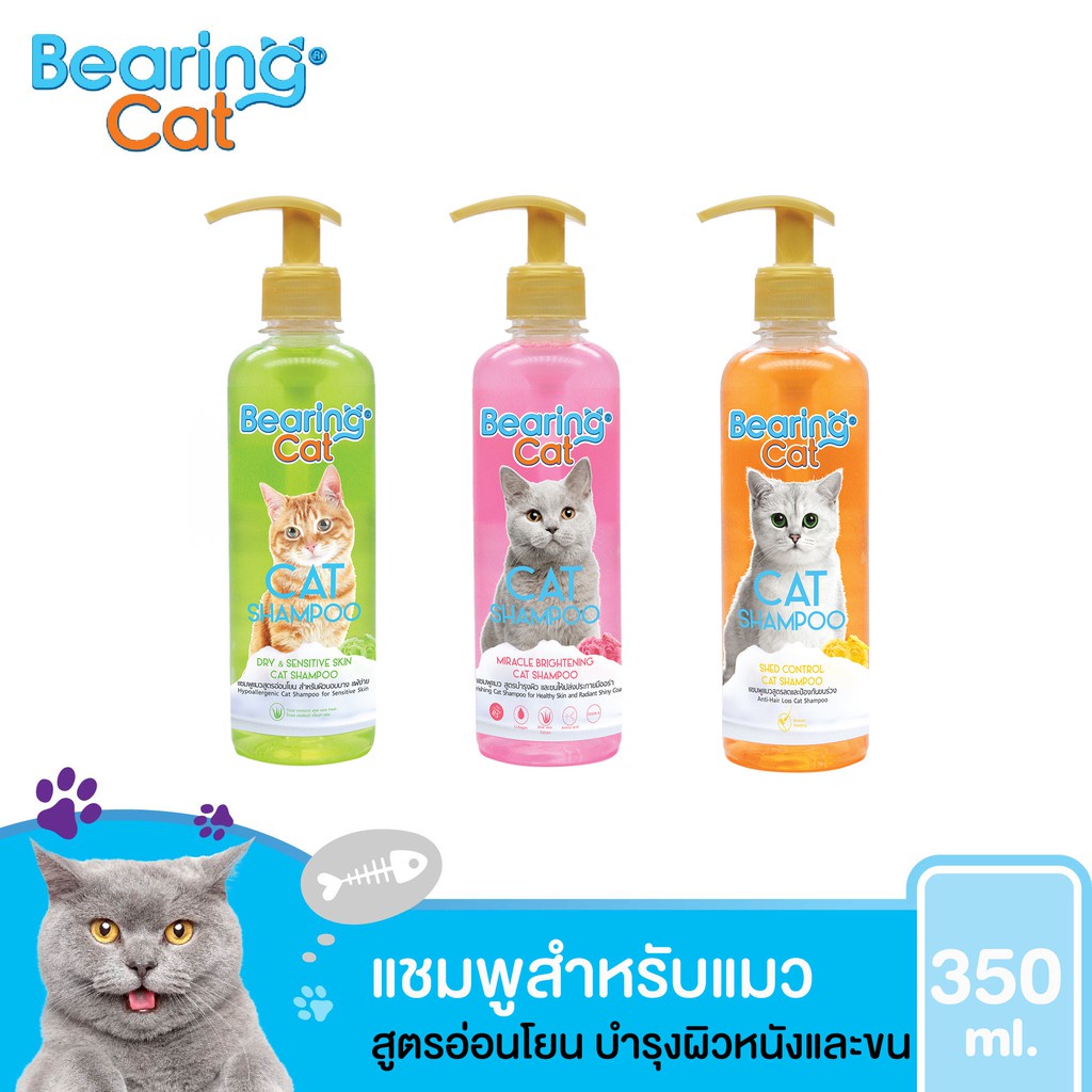 [350ccหัวปั้ม] Bearing Cat แชมพูแมว แชมพูอาบน้ำแมว แมว สำ
