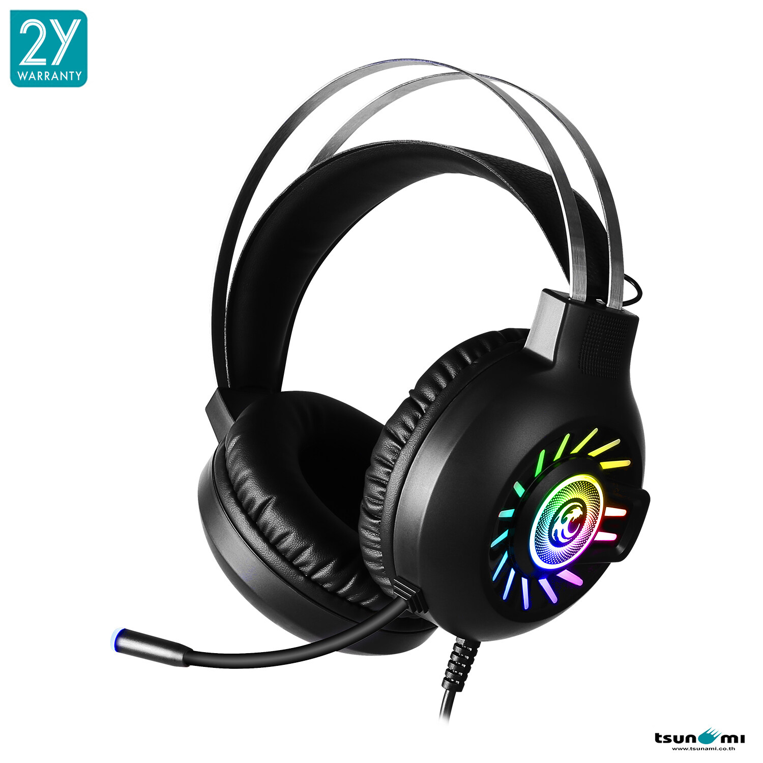 Tsunami หูฟังพร้อมไมค์ M3, M8, M10 สำหรับเล่นเกมส๋ Surround Sound RGB Software Gaming Headset