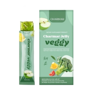 สินค้า ชาร์มาร์ เจลลี่ผัก CHARMAR VEGGY เจลลี่ผัก เจลลี่ผอม [ 5ซอง ]
