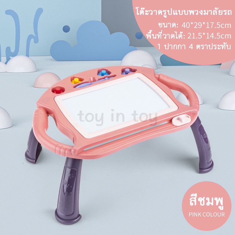 Magnetic drawing board กระดานเขียนลบได้ กระดานแม่เหล็ก กระดานวาดรูป ของเล่นเด็ก เสริมพัฒนาการ แบบโต๊ะ กระดานวาดภาพแม่เหล็ก เขียนลบได้