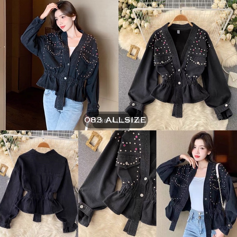 083 jeans Jacket ราคา  2,636 บาท*ส่งฟรี