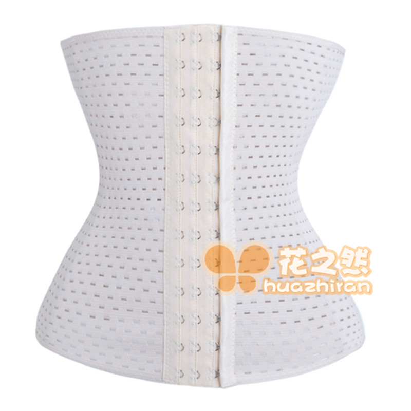 Cross-border hollow out belly in with breathable body-hugging waist elastic rubber sealing belt body garment super elasticity