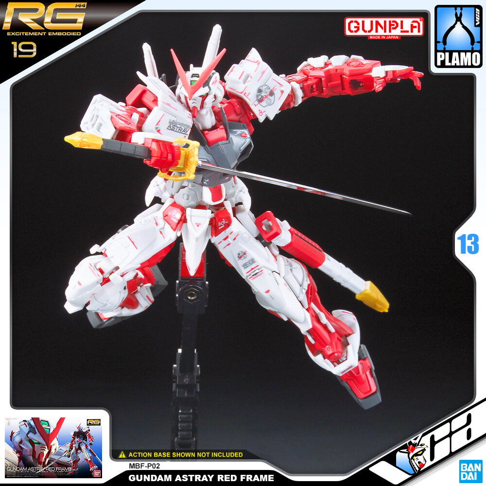 ⭐️ BANDAI GUNPLA REAL GRADE RG 1/144 GUNDAM ASTRAY RED FRAME ประกอบ หุ่นยนต์ โมเดล กันดั้ม กันพลา ของเล่น VCA GUNDAM