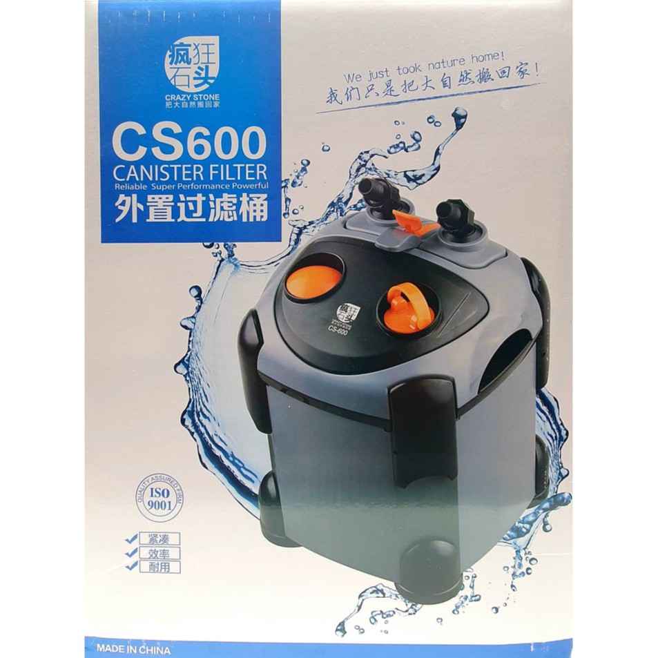 อุปกรณ์และอาหารสัตว์เลี้ยง Premium(พรีเมึ่ยม) Crazy Stone CS-600 (กรองตู้ปลาหรือตู้น้ำ ขนาด 30-60 ซม. หรือ 12-24 นิ้ว ไม่มีประกันศูนย์) ปั๊มลมตู้ปลาตู้ปลา KM11.6090 ลดเฉพาะวันนี้ ราคา 4,019 บาท*ส่งฟรี