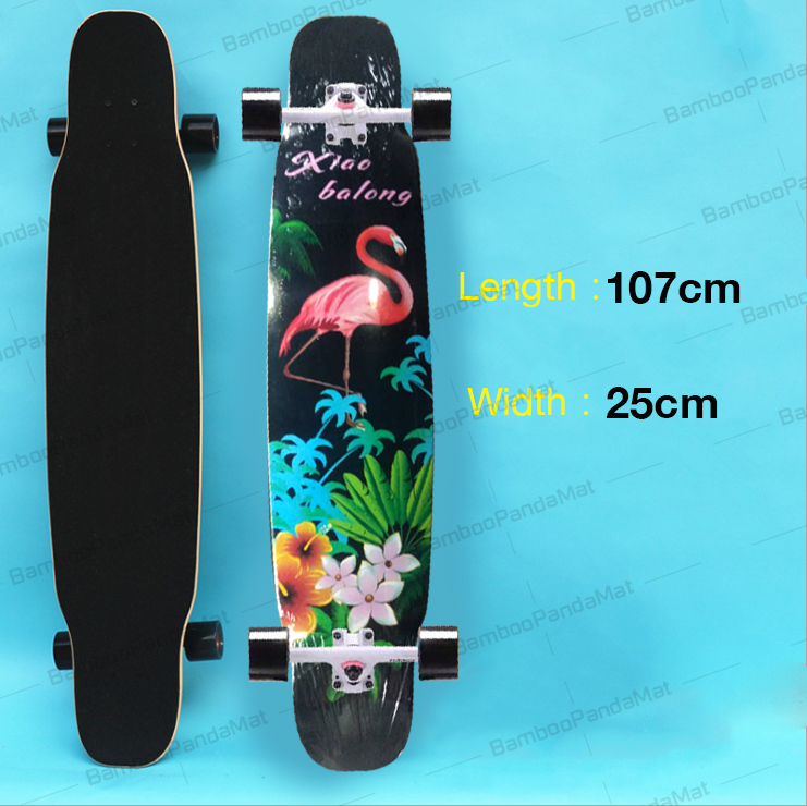 Skateboard ลองบอร์ด Longboard Skateboard (ฟรี! กระเป๋าและอุปกรณ์ครบชุด) ส่งจากไทย3 วันได้รับของ กระดานยาวสเก็ตบอร์ดมืออาชีพ เริ่มต้นผู้ใหญ่วัยรุ่น