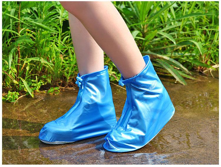 รองเท้ากันน้ำ ถุงใส่รองเท้า กันน้ำ กันฝน รุ่นคลุม 2 ชั้น มีทั้งซิปและเชือก ถุงคลุมรองเท้า กันเปื้อน บูทกันน้ำ ป้องกันน้ำ