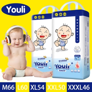 ภาพหน้าปกสินค้า【Youli รุ่นอัพเกรด】แพมเพิส Baby Pants ผ้าอ้อมสำเร็จรูป กางเกงผ้าอ้อม ผ้าอ้อมเด็ก แพมเพิสเด็ก M66/L60/XL54/XXL50/XXXL46 ซึ่งคุณอาจชอบสินค้านี้