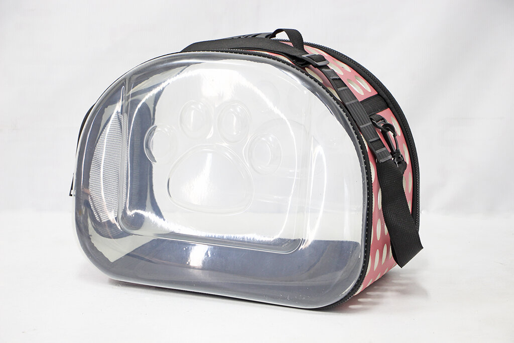 Transparent Pet Carrier Bag กระเป๋าใส่สัตว์เลี้ยง 42x26x33cm ไซส์ L TP