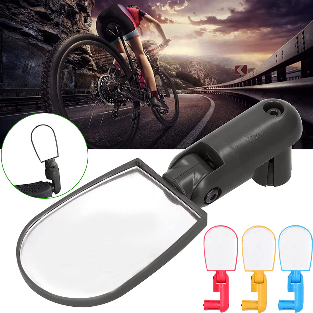GAYE กีฬา1Pcs ขี่อุปกรณ์ปรับ360องศา Rotatable Universal MTB กระจกข้างรถจักรยานขี่จักรยานด้านหลังจับกระจกมองหลังกระจกมองหลังสำหรับจักรยานกระจกมองหลัง S