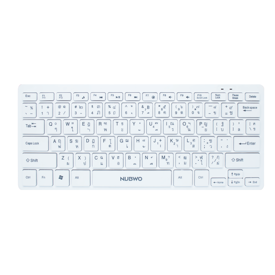 Nubwo NK35 MERCURY Poratable Keyboard คีย์บอร์ดขนาดเล็ก พกพาสะดวก ปุ่มนุ่มไร้เสียง ตัวอักษรไม่จางหาย ✔รับประกัน 1 ปี