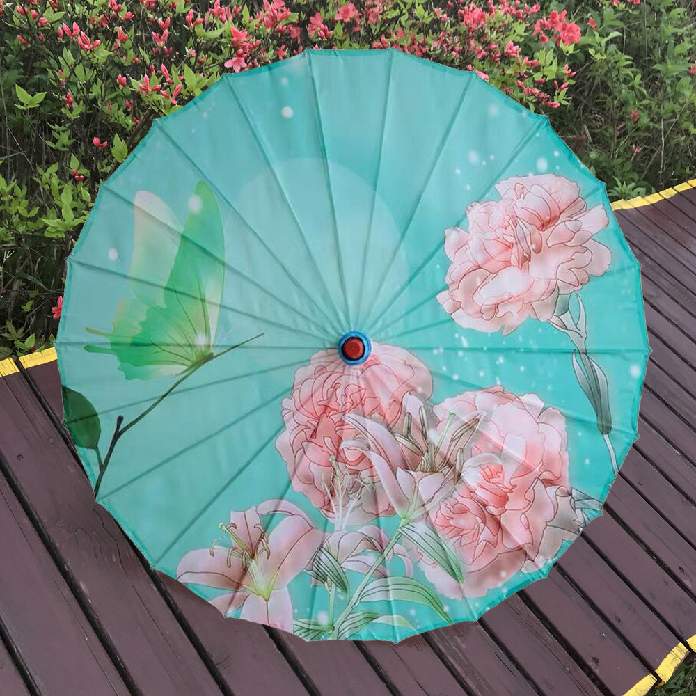 เด็กน้ำมันกระดาษร่มชายและหญิงโบราณร่มคลาสสิก Hanfu ร่มซูเปอร์นางฟ้าเจ้าหญิงภาพร่มเต้นรำอุปกรณ์ประกอบฉากร่ม