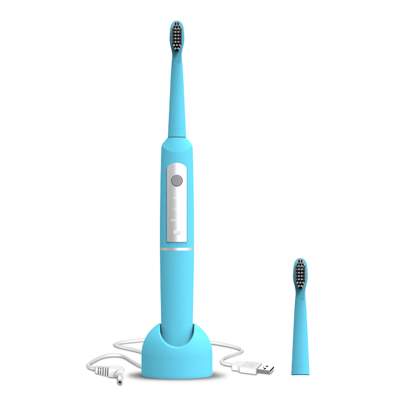 แปรงสีฟันไฟฟ้า ผู้ใหญ่ชาร์จสมาร์ทแปรงสีฟันไฟฟ้าแปลงความถี่ sonic สดใสขนนุ่มผู้ชายและผู้หญิง(แบบชาร์จไฟได้)
