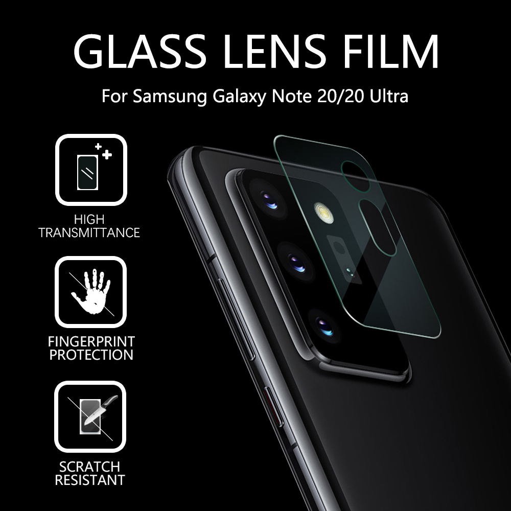 LONGB Anti-fingerprint Bumper Full Protection Tempered Glass Protective Film Lens Screen Protector Back Camera Lens Cover