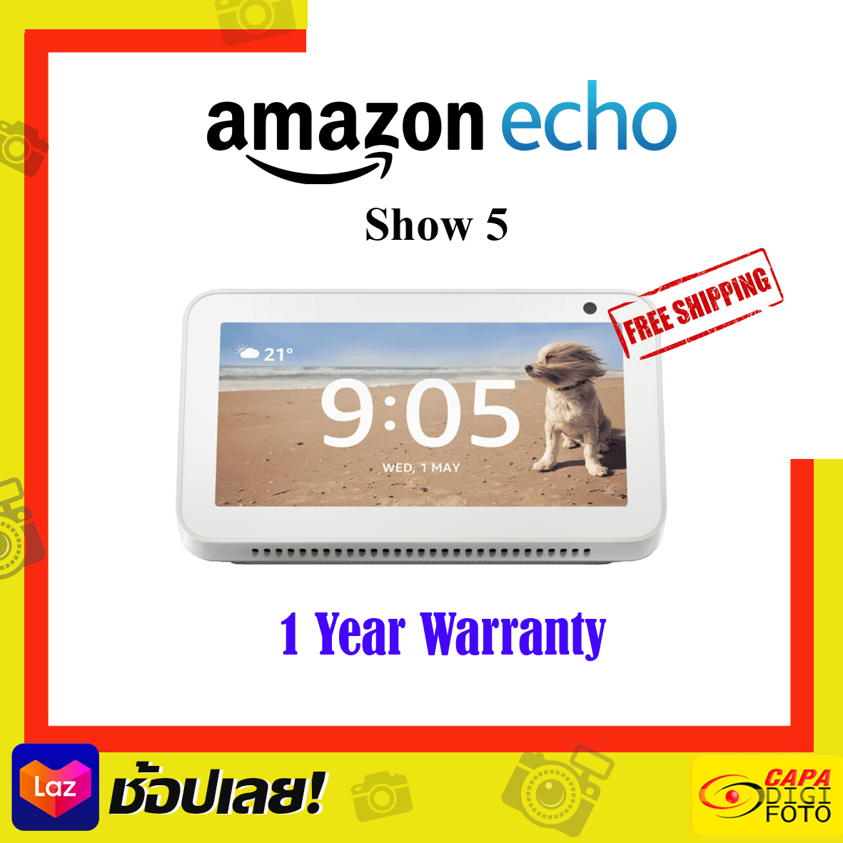 Amazon Echo Show5 (Display 5.5") ลำโพงอัจฉริยะ