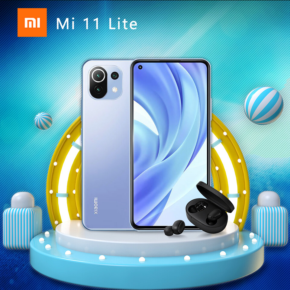 Xiaomi MI 11 Lite (8GB+128GB) แถมฟรี Mi True Wireless Earbuds Basic 2 รับประกันศูนย์ไทย