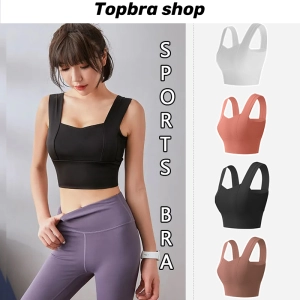 สินค้า Topbra_shop ชุดออกกำลังกาย ชุดชั้นในออกกำลังกาย สปอร์ตบรากระชับหน้าอก สปอร์ตบรา บราชุดชั้นใน ฟรีไซส์ อก 28-40 นิ้ว CDB166