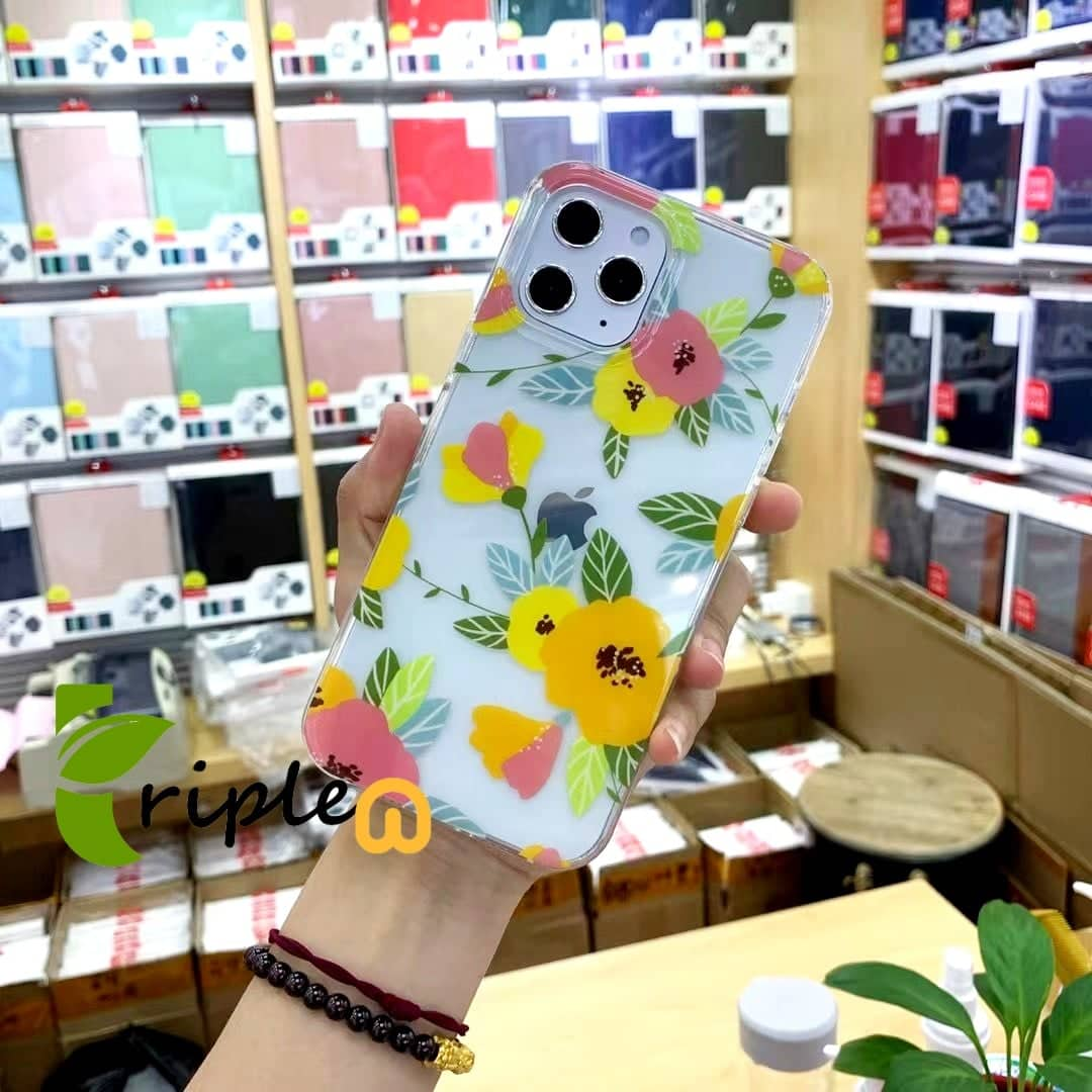 Mutuaral เคสใสกันกระแทก ลายดอกไม้น่ารักสดใส TPU พรีเมี่ยม iPhone12/12Pro/12 Pro Max